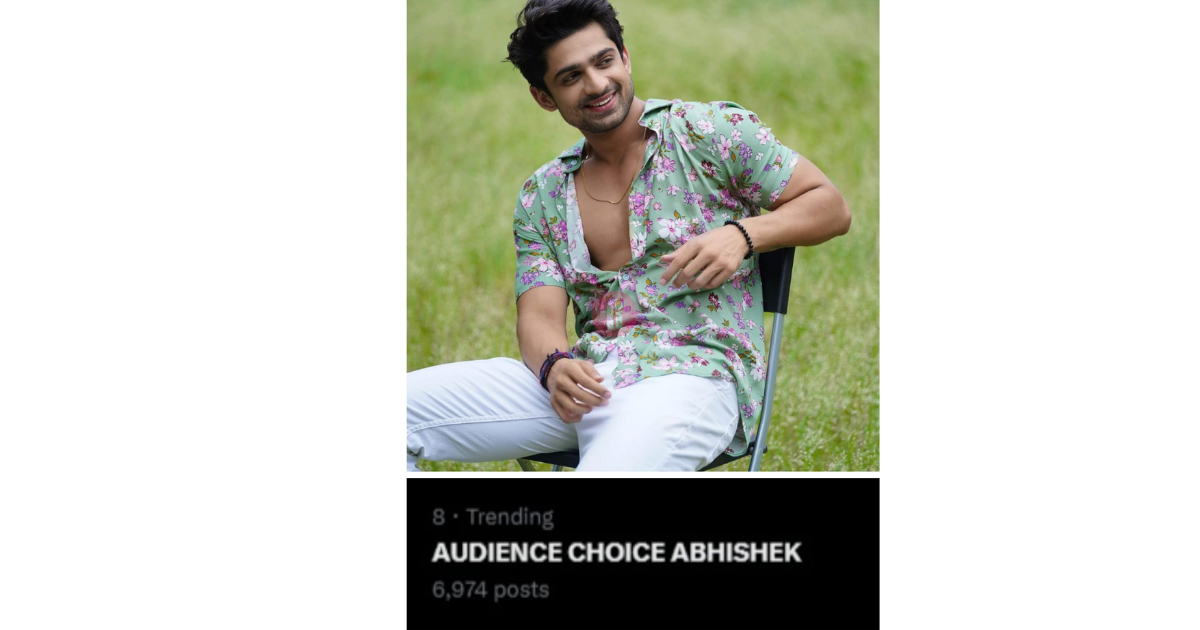 Abhishek Kumar's fans Unleash Social Media Storm in Support of Actor: AUDIENCE CHOICE ABHISHEK Trends Nationwide